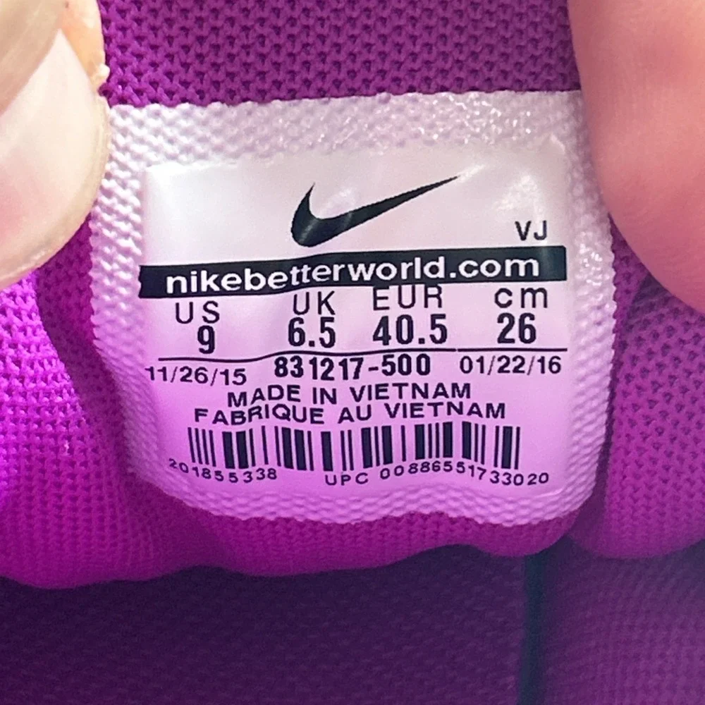 Nike Flex TR 6 Womens Size 9 Purple Orange Training Shoes Athletic Sneakers